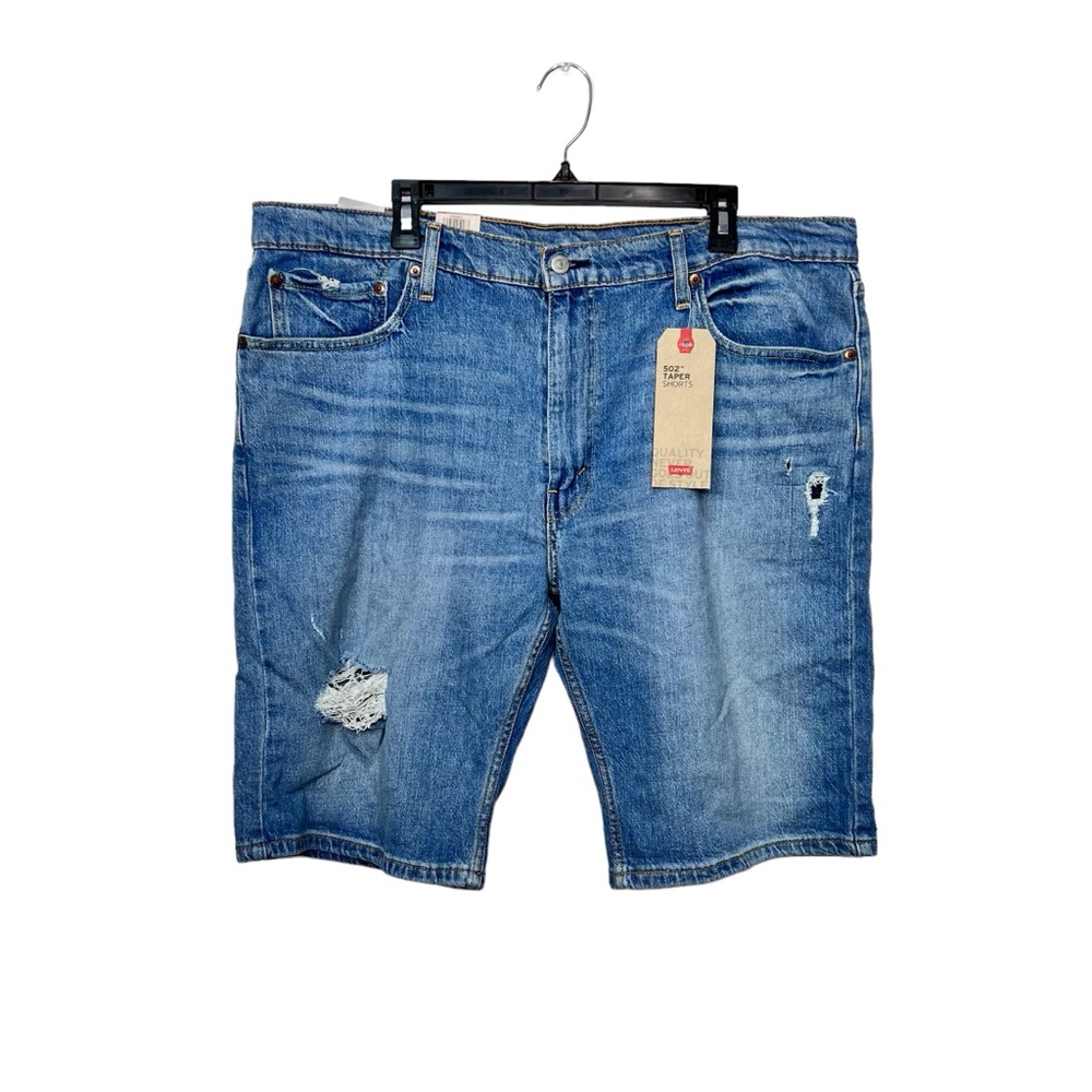 Levi’s 502 Taper Stretch Sits Below Waist Regular Fit Men’s Shorts Sz 40 NWTS